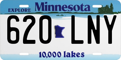 MN license plate 620LNY