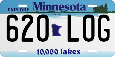 MN license plate 620LOG
