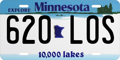 MN license plate 620LOS