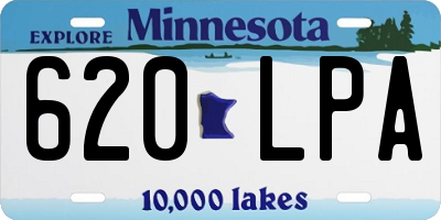 MN license plate 620LPA