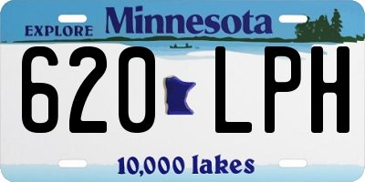 MN license plate 620LPH