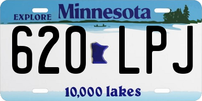 MN license plate 620LPJ