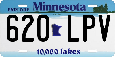 MN license plate 620LPV
