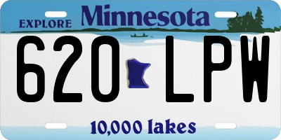 MN license plate 620LPW