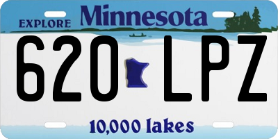 MN license plate 620LPZ