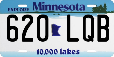 MN license plate 620LQB