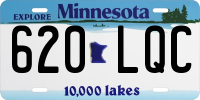 MN license plate 620LQC