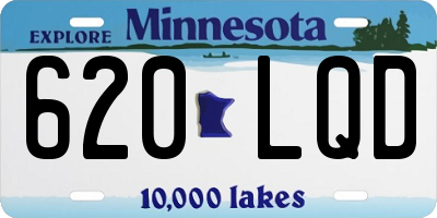 MN license plate 620LQD