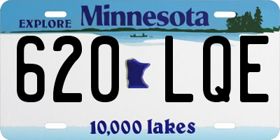 MN license plate 620LQE