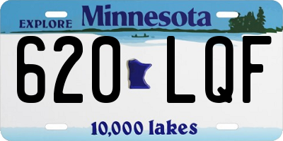 MN license plate 620LQF