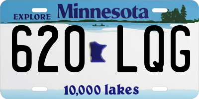 MN license plate 620LQG