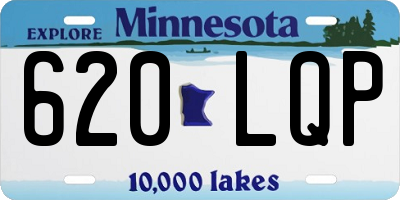 MN license plate 620LQP
