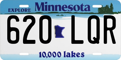 MN license plate 620LQR