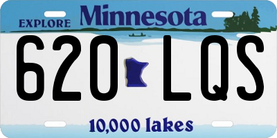 MN license plate 620LQS