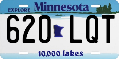 MN license plate 620LQT