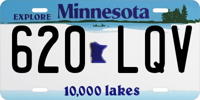 MN license plate 620LQV