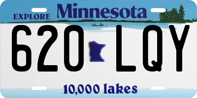 MN license plate 620LQY