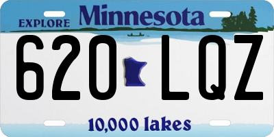 MN license plate 620LQZ