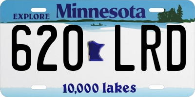 MN license plate 620LRD