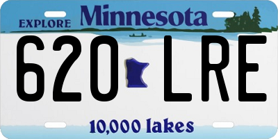 MN license plate 620LRE