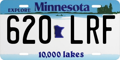 MN license plate 620LRF