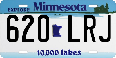 MN license plate 620LRJ