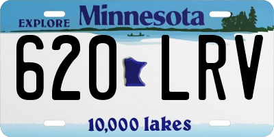 MN license plate 620LRV