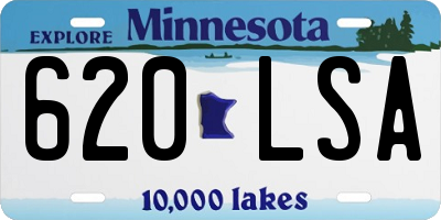 MN license plate 620LSA