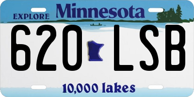 MN license plate 620LSB