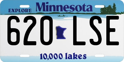 MN license plate 620LSE