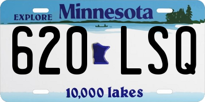 MN license plate 620LSQ