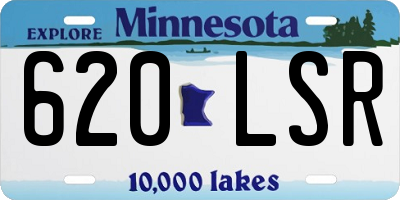 MN license plate 620LSR