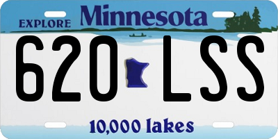 MN license plate 620LSS