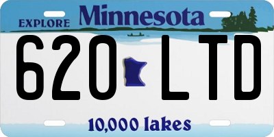 MN license plate 620LTD