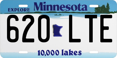 MN license plate 620LTE