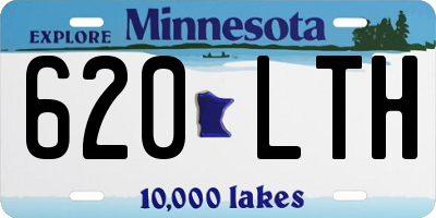MN license plate 620LTH