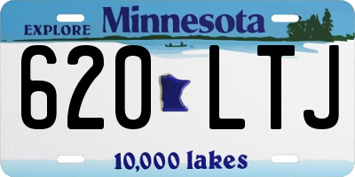 MN license plate 620LTJ