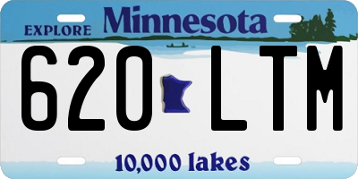MN license plate 620LTM