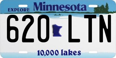 MN license plate 620LTN