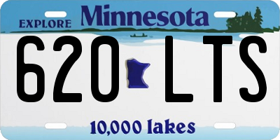 MN license plate 620LTS