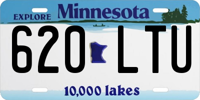 MN license plate 620LTU