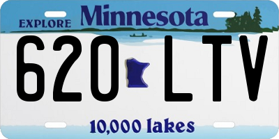 MN license plate 620LTV