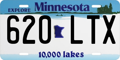 MN license plate 620LTX