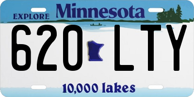 MN license plate 620LTY