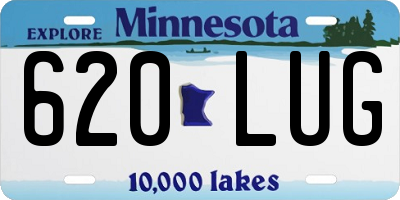 MN license plate 620LUG