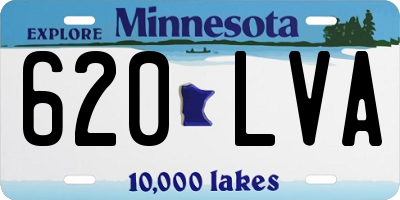 MN license plate 620LVA