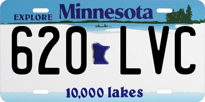 MN license plate 620LVC