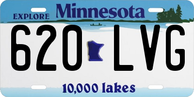 MN license plate 620LVG