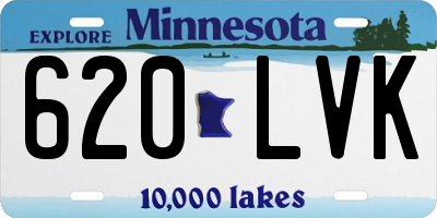 MN license plate 620LVK
