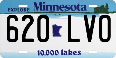 MN license plate 620LVO